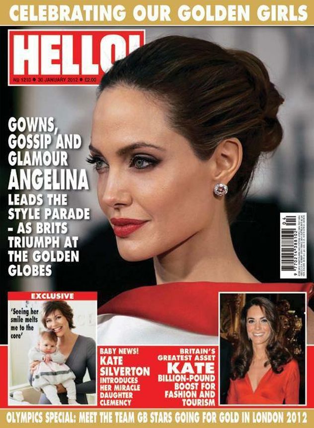 HELLO magazine side cover 30 January 2012