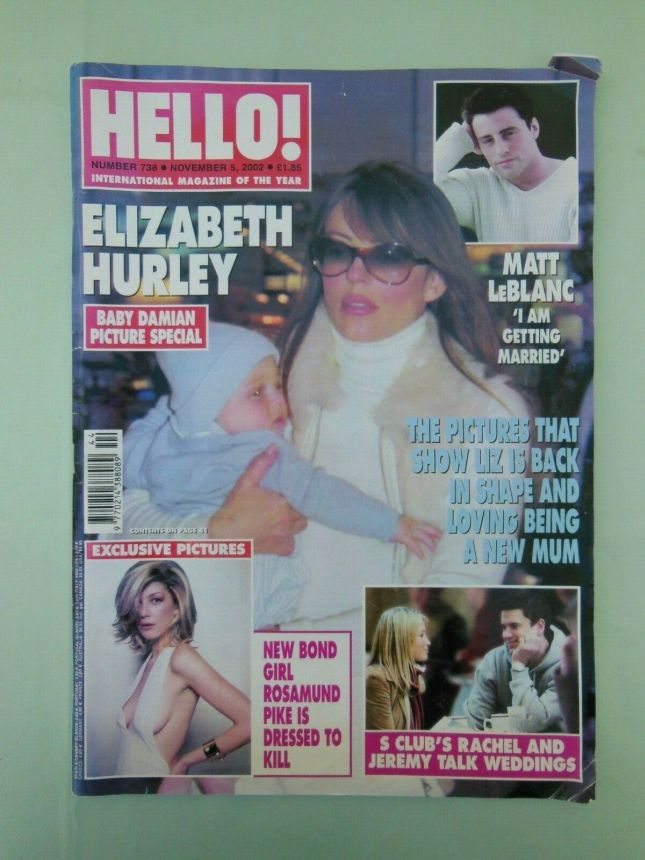 HELLO magazine side cover 5 November 2012