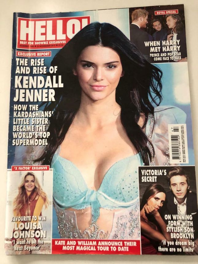 HELLO magazine side cover 23 November 2015