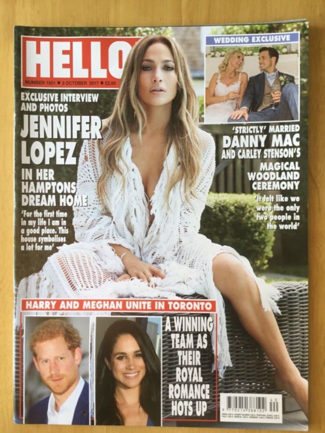 HELLO magazine side cover 2 October 2017