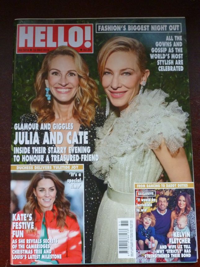 HELLO magazine side cover 16 December 2019