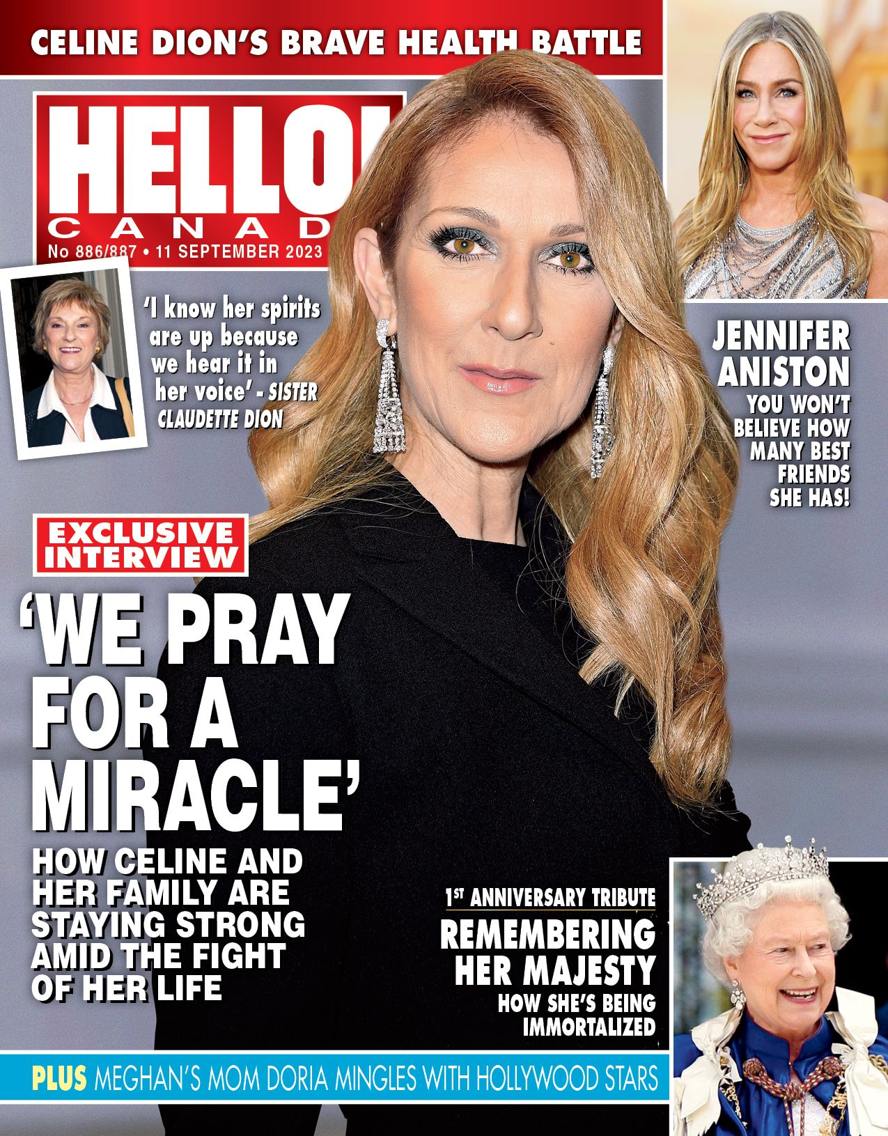 HELLO CANADA magazine side cover 11 September 2023