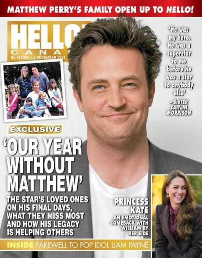 HELLO CANADA magazine side cover 4 November 2024
