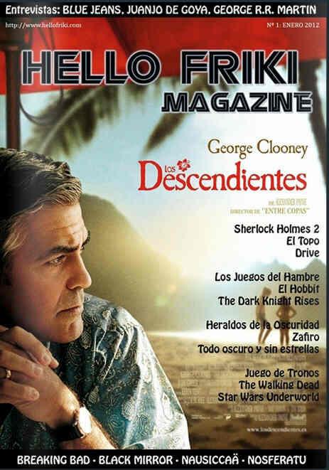 HELLO FRIKI MAGAZINE magazine side cover Issue 1 January 2012