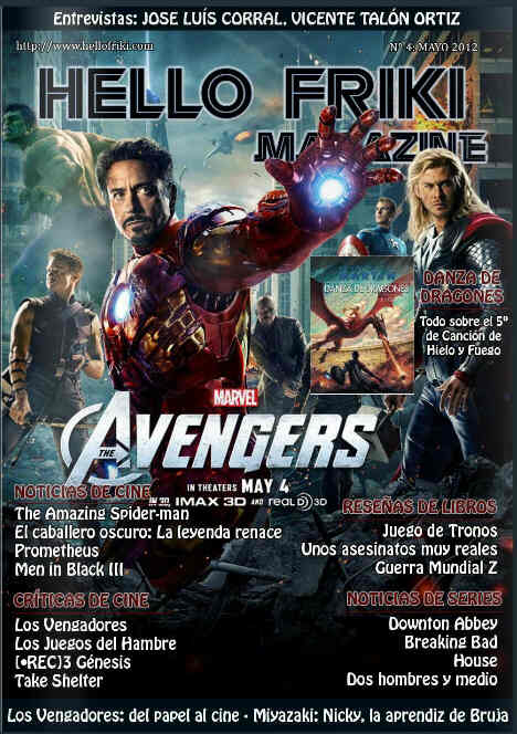 HELLO FRIKI MAGAZINE magazine side cover Issue 4 May 2012