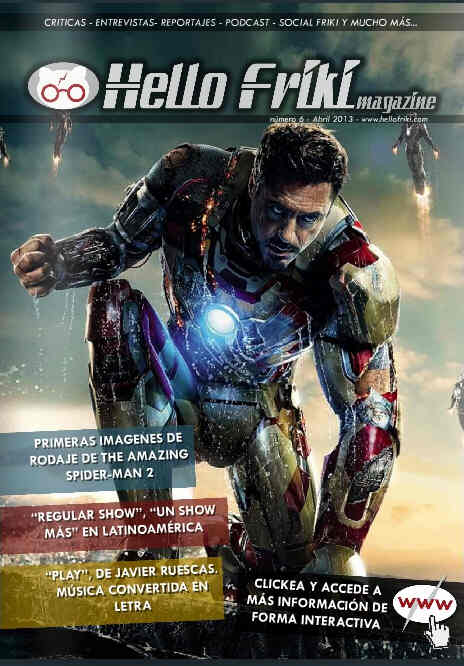 HELLO FRIKI MAGAZINE magazine side cover Issue 6 April 2013