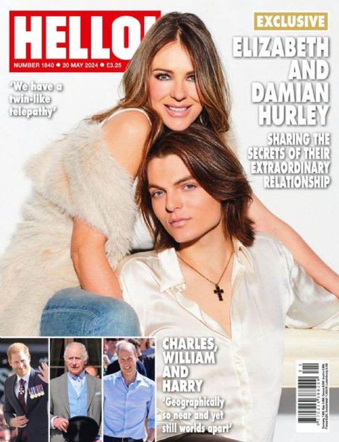 HELLO magazine side cover 20 May 2024