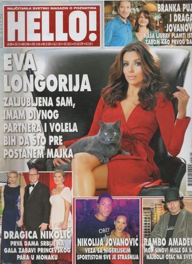 HELLO SERBIA magazine side cover  January 2013