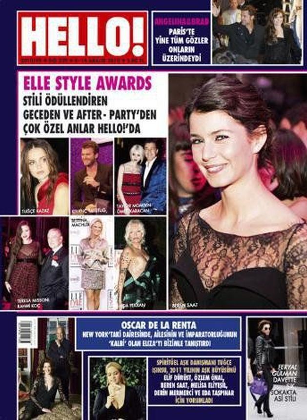 HELLO! TURKEY magazine side cover  December 2010
