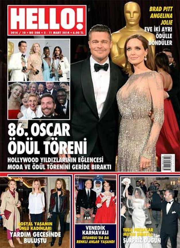 HELLO! TURKEY magazine side cover 5 March 2014