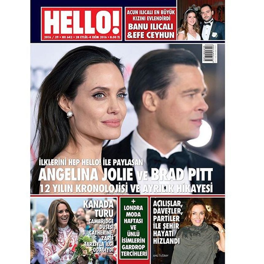 HELLO! TURKEY magazine side cover 28 September 2016
