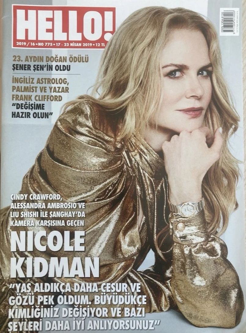 HELLO! TURKEY magazine side cover 23 April 2019