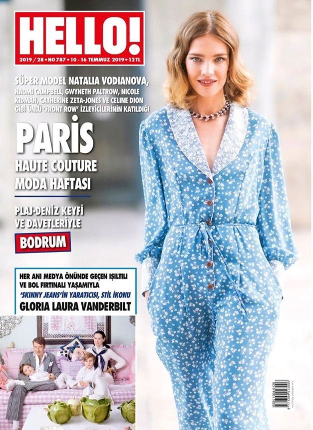 HELLO! TURKEY magazine side cover 10 July 2019