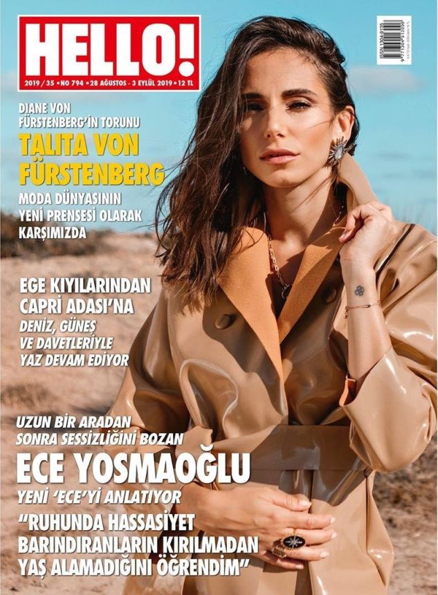 HELLO! TURKEY magazine side cover 28 August 2019