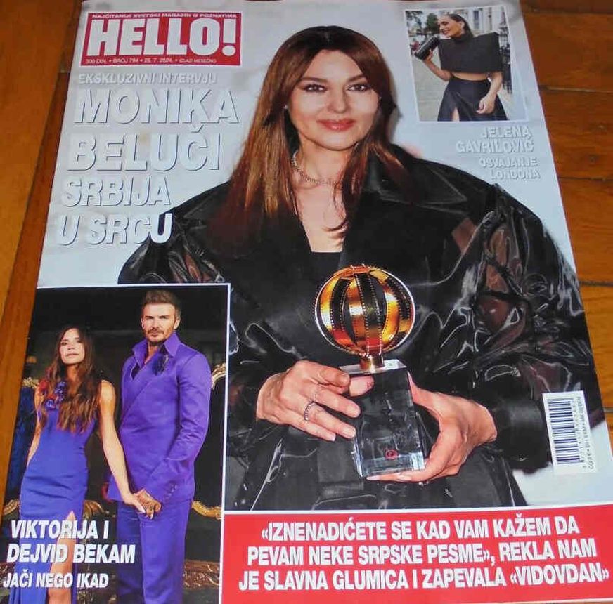 HELLO SERBIA magazine side cover Issue 794 6 July 2024