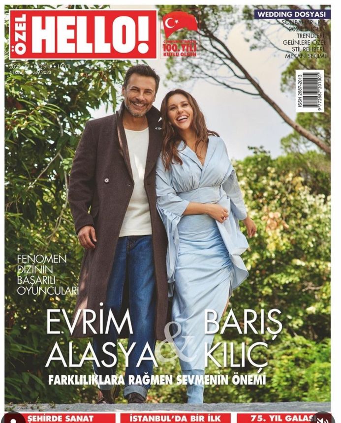 HELLO! TURKEY magazine side cover 4 October 2023