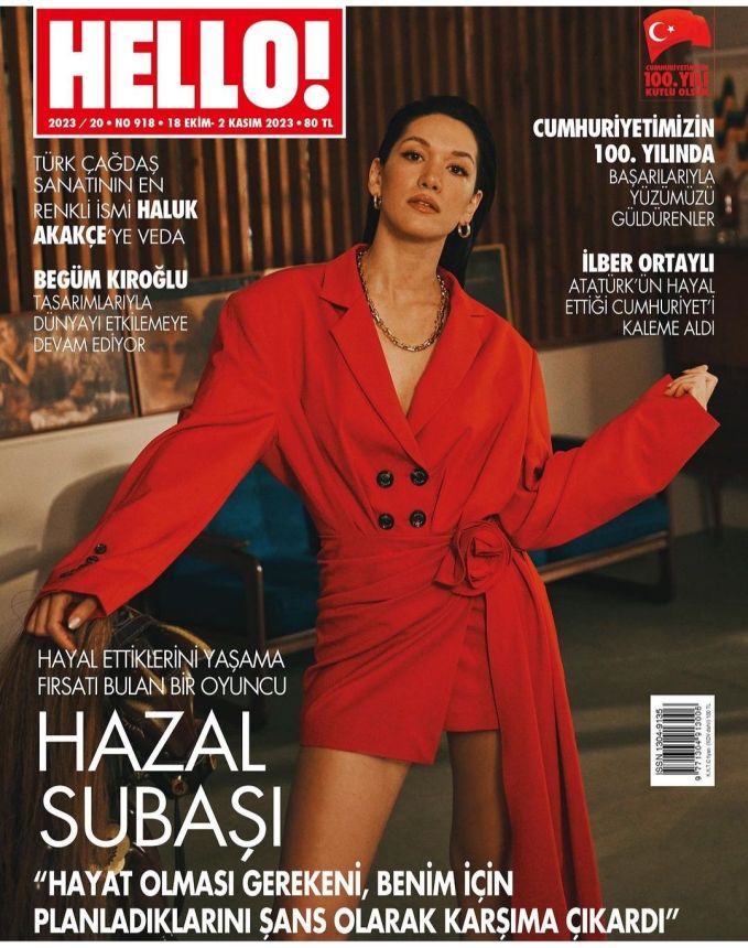 HELLO! TURKEY magazine side cover 18 October 2023