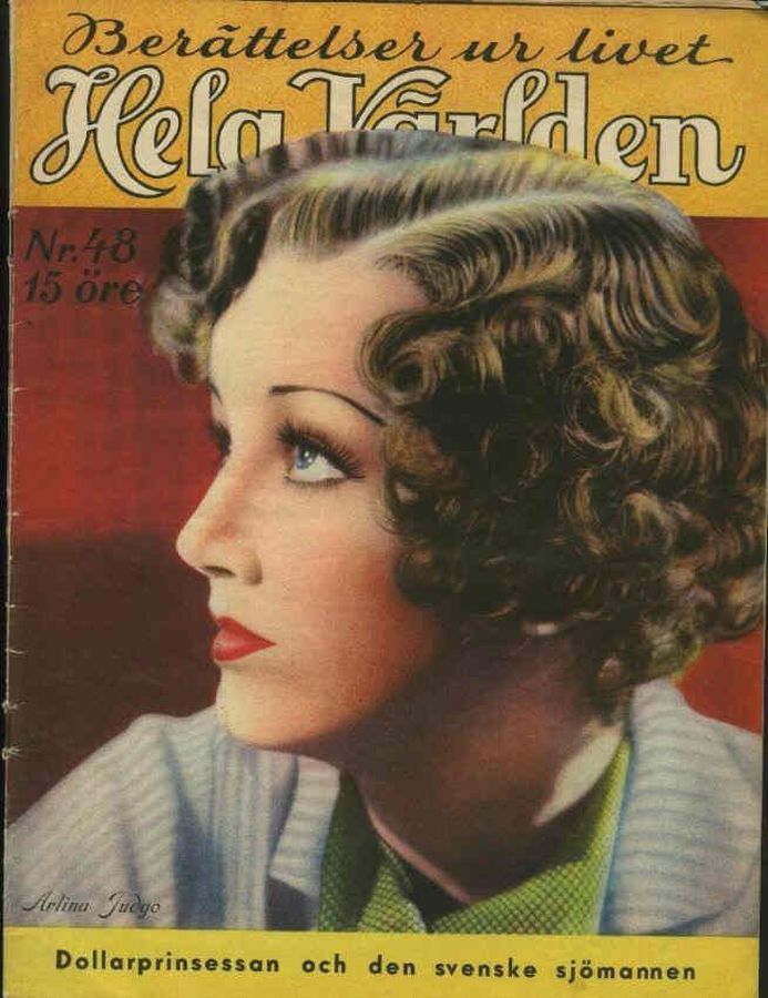 HELA VARLDEN magazine side cover Issue 48   1935