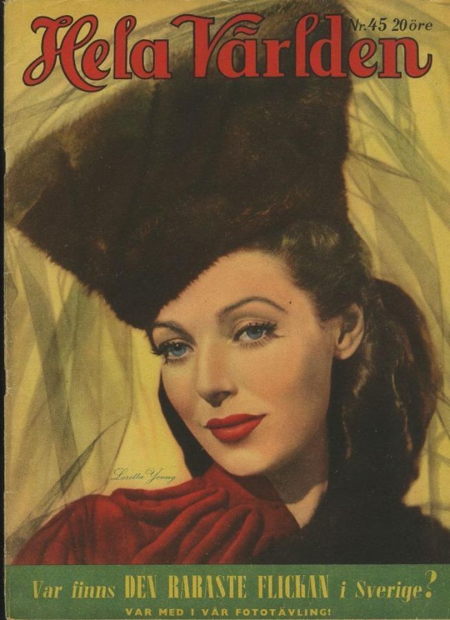 HELA VARLDEN magazine side cover Issue 45   1942