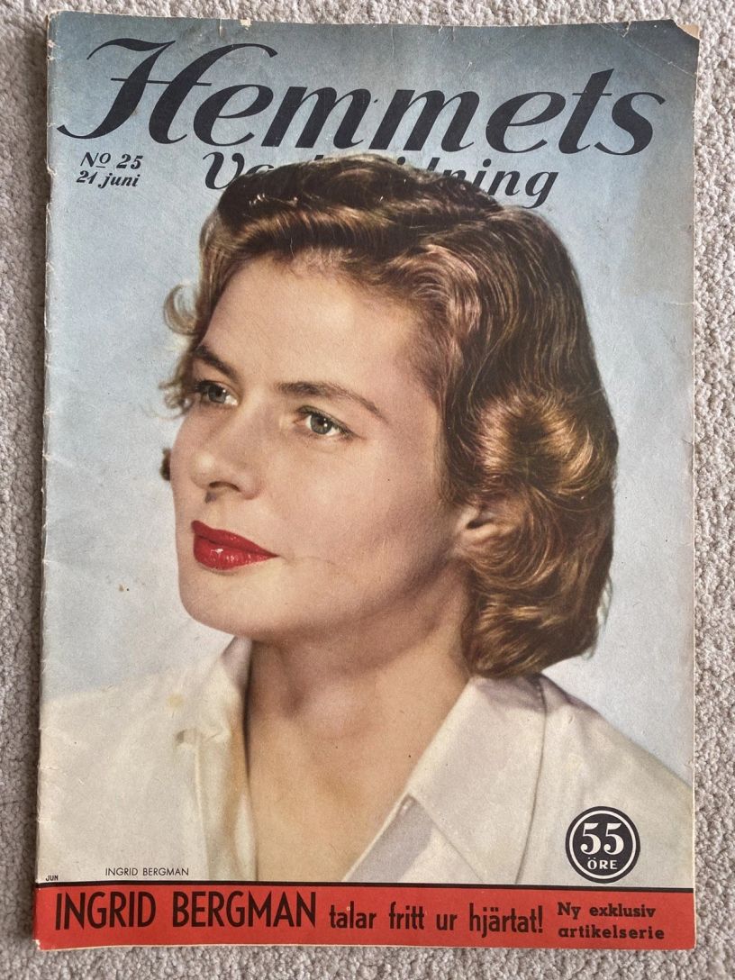HEMMETS VECKOTIDNING magazine side cover Issue 25 21 June 1957