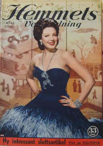 HEMMETS VECKOTIDNING magazine side cover 27 October 1950