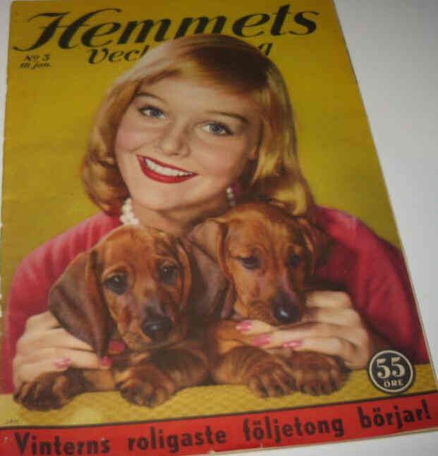 HEMMETS VECKOTIDNING magazine side cover Issue 3 18 January 1957
