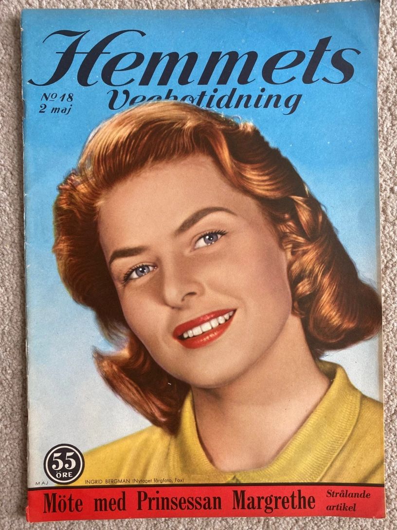 HEMMETS VECKOTIDNING magazine side cover Issue 18 2 May 1958