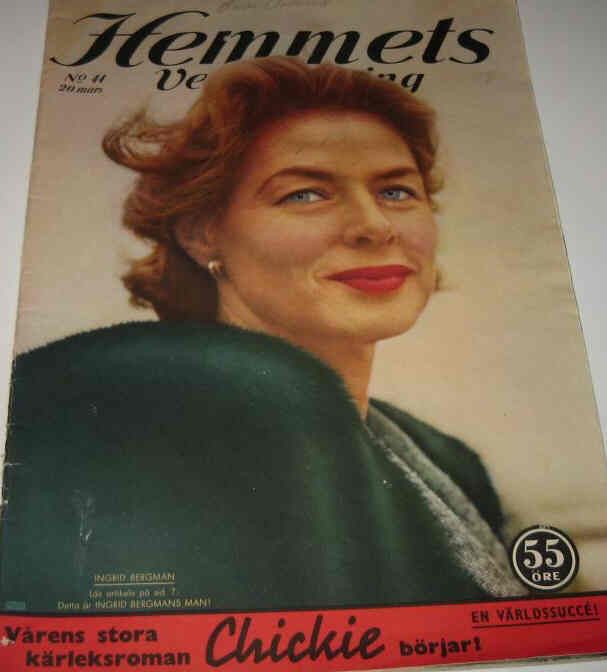 HEMMETS VECKOTIDNING magazine side cover Issue 11 20 March 1959