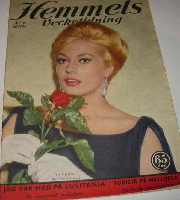 HEMMETS VECKOTIDNING magazine side cover Issue 6 12 February 1960