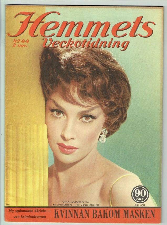 HEMMETS VECKOTIDNING magazine side cover Issue 44 2 November 1962