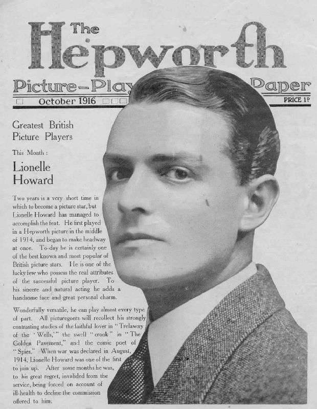 HEPWORTH PICTURE-PLAY PAPER magazine side cover October 1916