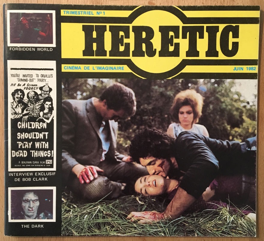 HERETIC magazine side cover Issue 1 June 1982