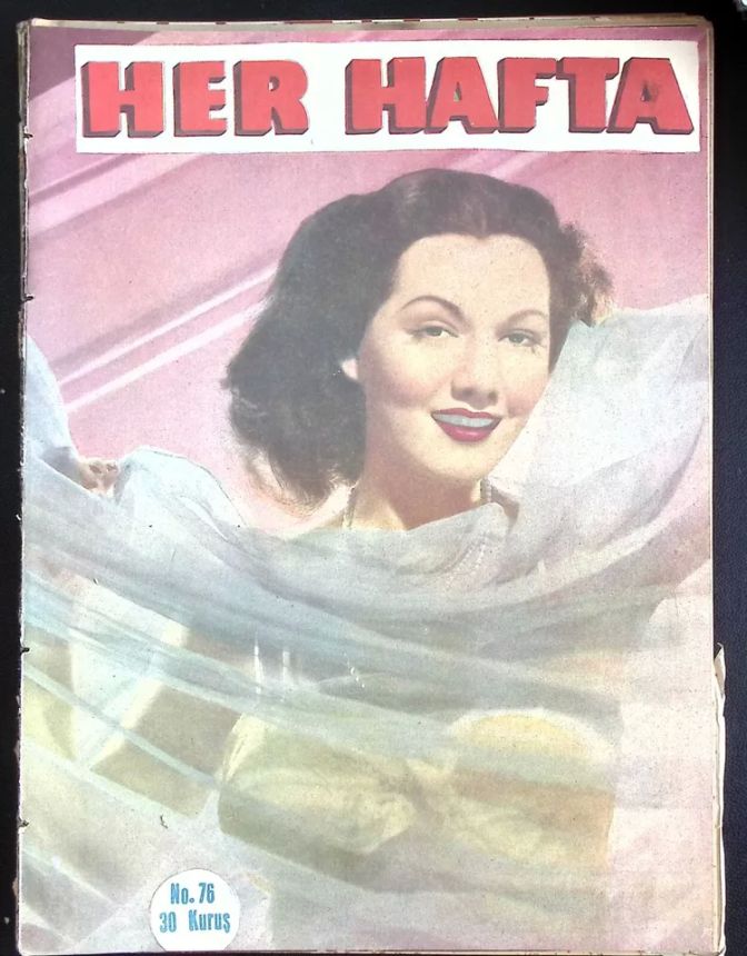 HER HAFTA magazine side cover Issue 76   1948