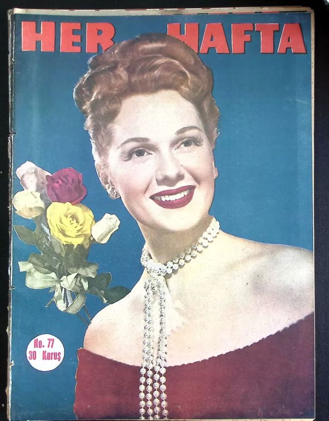 HER HAFTA magazine side cover Issue 77   1948