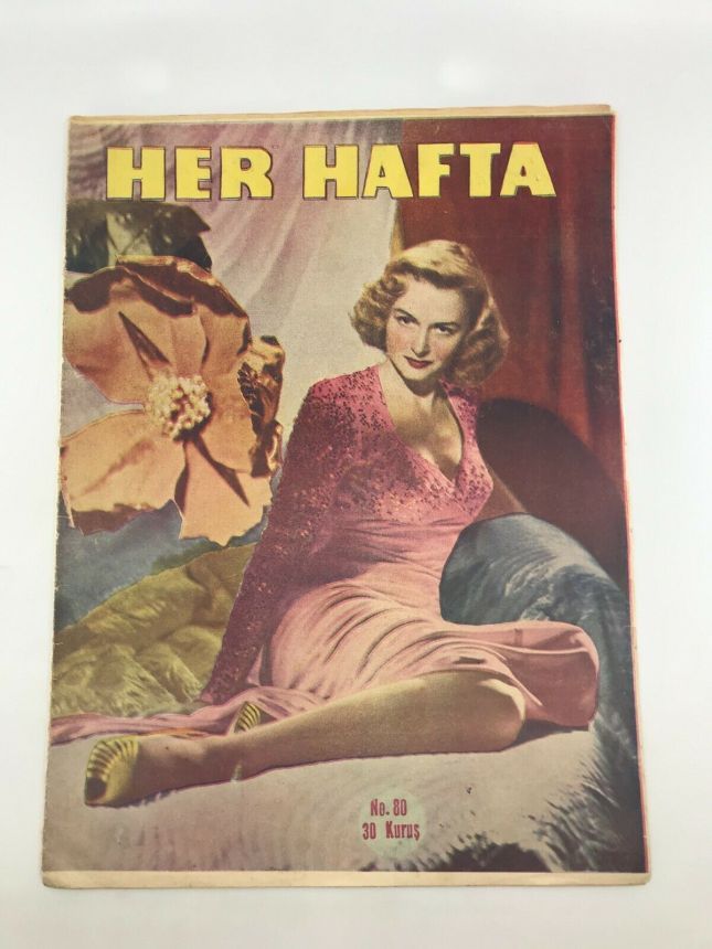 HER HAFTA magazine side cover Issue 80  January 1949