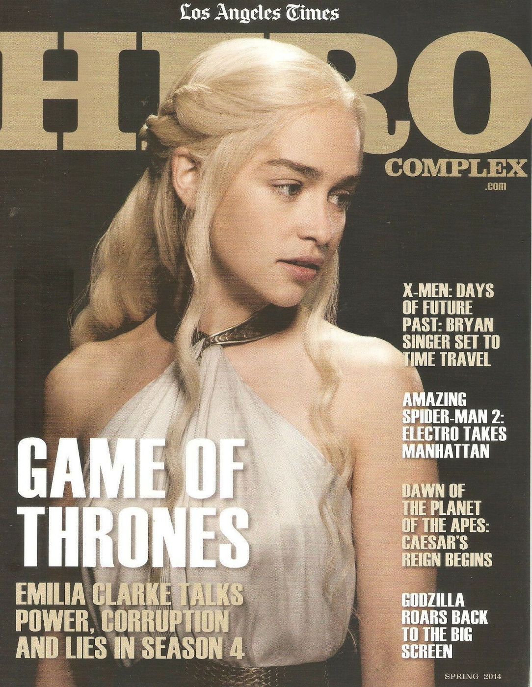 HERO COMPLEX magazine side cover Spring 2014