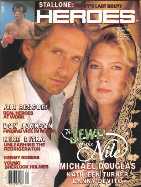 HEROES magazine side cover Issue 3  1986