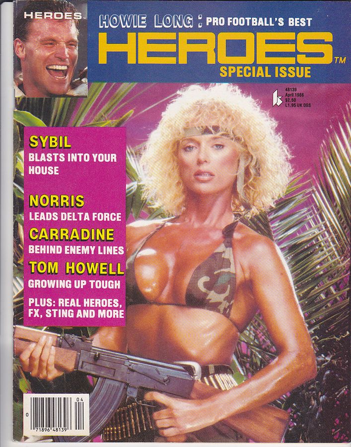 HEROES magazine side cover Issue 4 April 1986