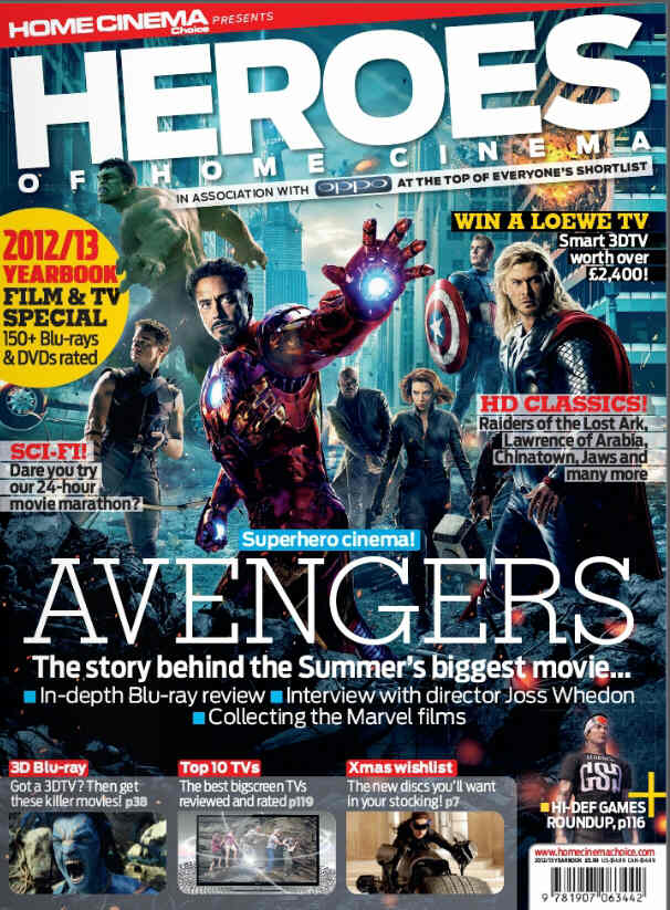 HEROES OF HOME CINEMA magazine side cover  2012