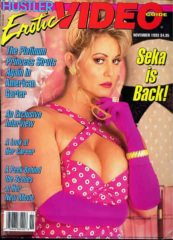 HUSTLER EROTIC VIDEO GUIDE magazine side cover  November 1993