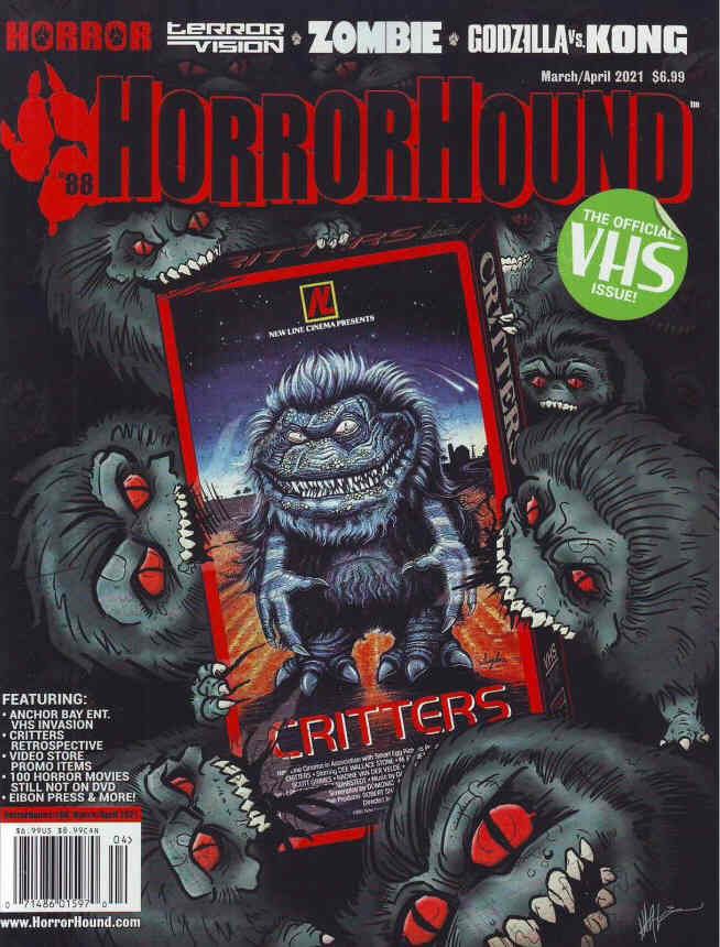 HORRORHOUND magazine side cover Issue 88  March/April 2021