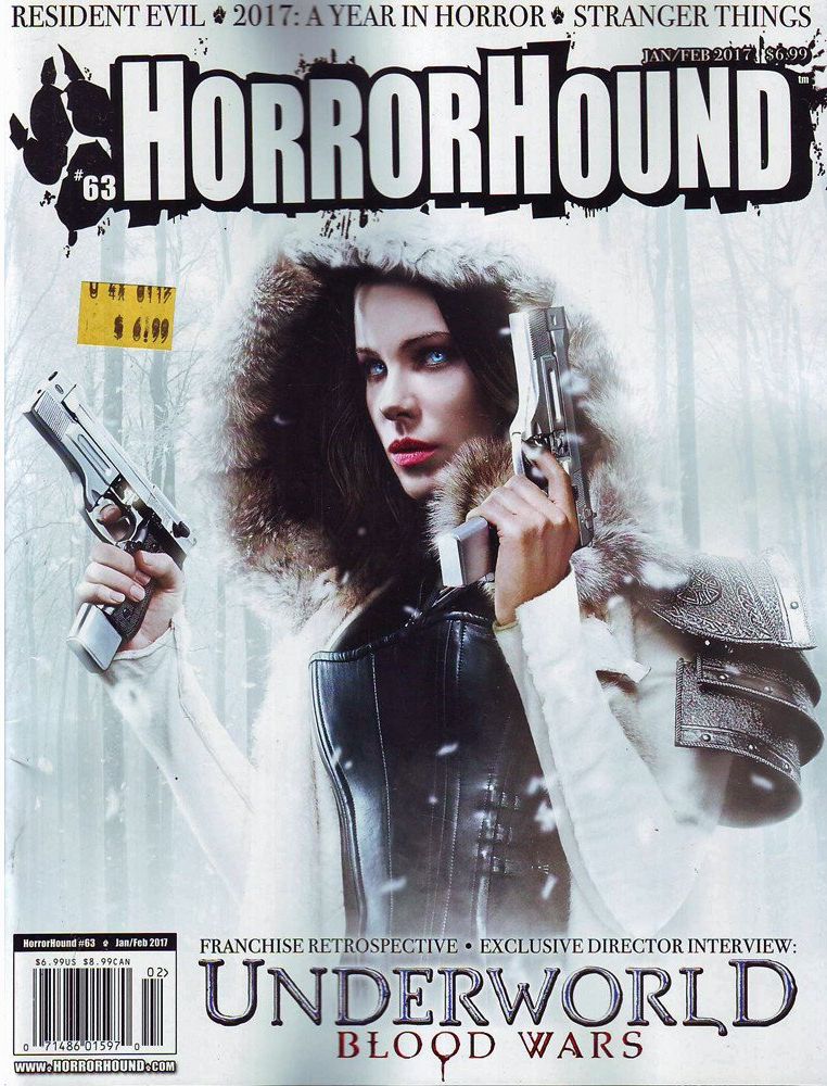 HORRORHOUND magazine side cover Issue 63 January/February 2017
