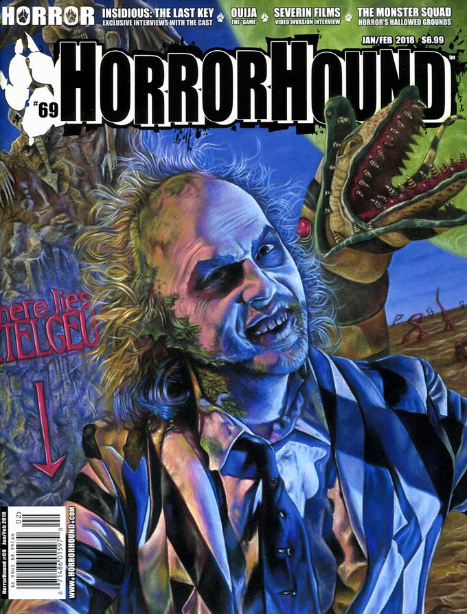 HORRORHOUND magazine side cover Issue 69  January/February 2018