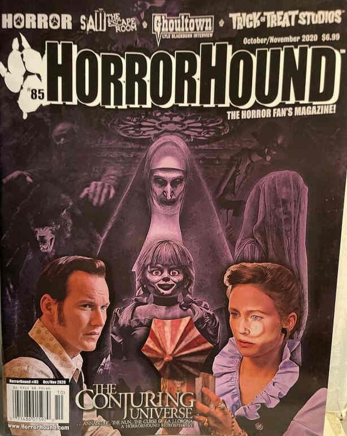 HORRORHOUND magazine side cover Issue 85  October/November 2020