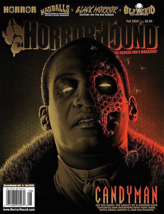 HORRORHOUND magazine side cover Issue 84 Fall 2020
