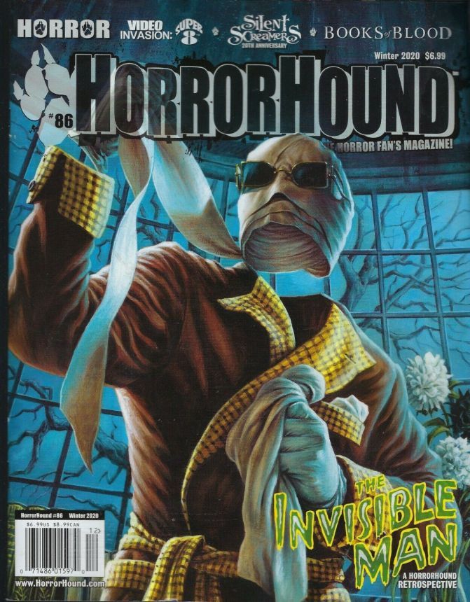 HORRORHOUND magazine side cover Issue 86 Winter 2020