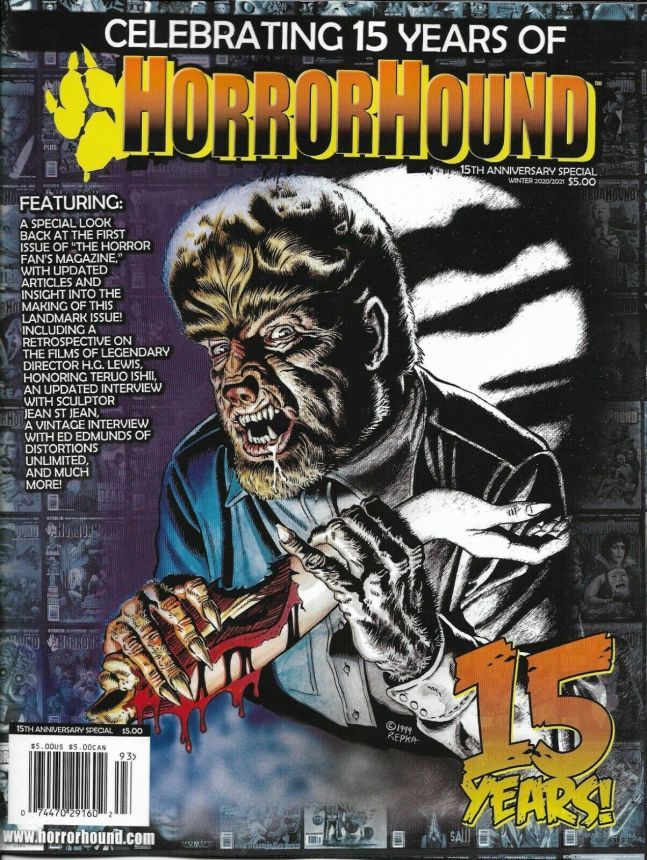 HORRORHOUND magazine side cover  Special Winter 2020