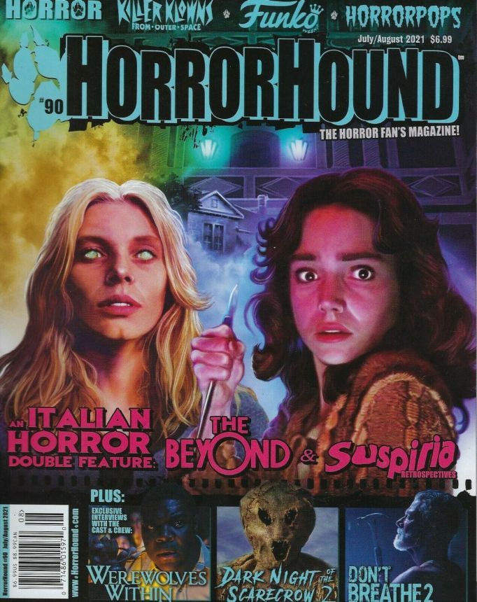 HORRORHOUND magazine side cover Issue 90  July/August 2021