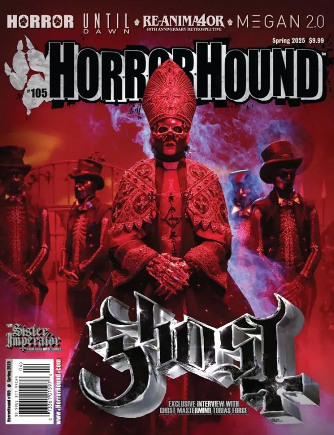 HORRORHOUND magazine side cover Issue 105 Spring 2025
