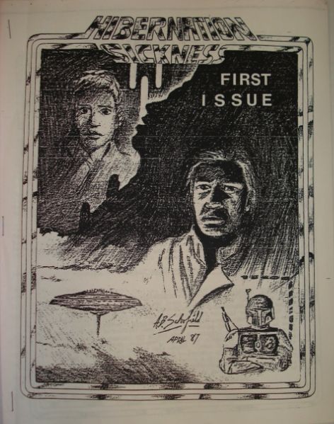 HIBERNATION SICKNESS magazine side cover Issue 1 April 1987